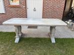 Eiken eettafel met 6 bijhorende stoelen, Huis en Inrichting, Tafels | Eettafels, Ophalen, Gebruikt, Vijf personen of meer, Eikenhout