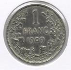 11186 * LEOPOLD II * 1 frank 1909 fr  zonder punt * Pr., Zilver, Verzenden