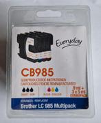inktpatronen Brother LC 985 Multipack, Zwart en Kleur, Computers en Software, Ophalen of Verzenden, Nieuw, Cartridge, Huismerk