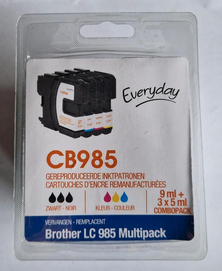 inktpatronen Brother LC 985 Multipack, Zwart en Kleur, Computers en Software, Printerbenodigdheden, Nieuw, Cartridge, Ophalen of Verzenden