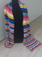 Babymerinowolstrepen sjaal.NIEUW 60 cm breed en 2.20 m lang., Enlèvement ou Envoi, Écharpe