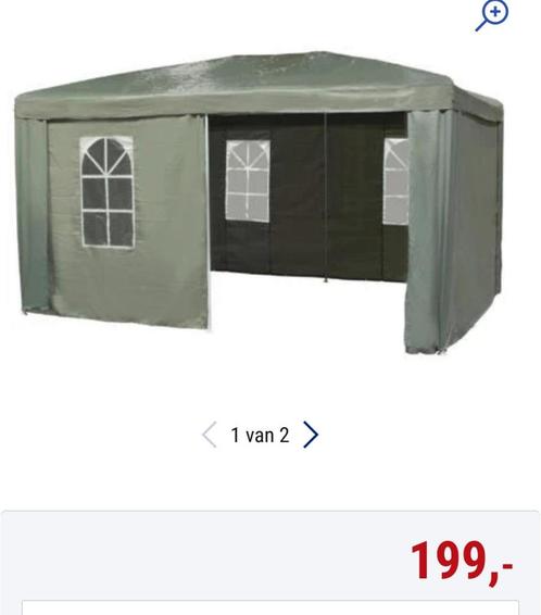 Tonnelle 3m x 4m grise , non utilisée, Tuin en Terras, Partytenten, Zo goed als nieuw, Partytent, Ophalen