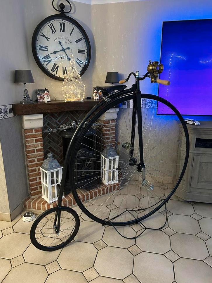 Hoge -bi / penny farthing / velocipede / hochrad / hoog wiel, Fietsen en Brommers, Fietsen | Oldtimers, Ophalen