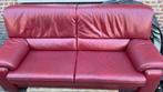 Leren bank, Huis en Inrichting, Ophalen, Zo goed als nieuw