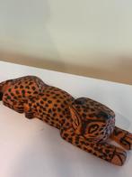 Vintage hout beeld cheeta, Ophalen of Verzenden