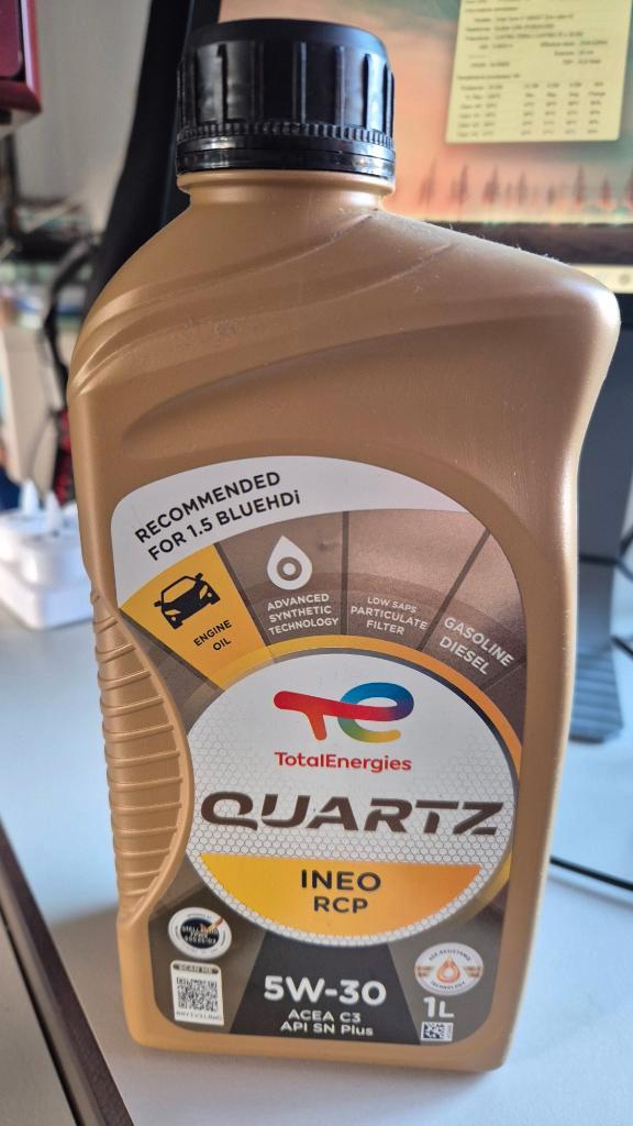 4X1 litre - Huile moteur 5W30 - TOTAL QUARTZ INEO RCP, Auto diversen, Onderhoudsmiddelen, Ophalen