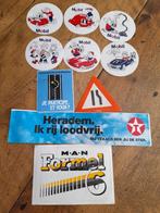 vintage retro stickers ivb met auto en toebehoren..........., Ophalen of Verzenden