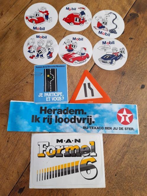 vintage retro stickers ivb met auto en toebehoren..........., Verzamelen, Stickers, Ophalen of Verzenden