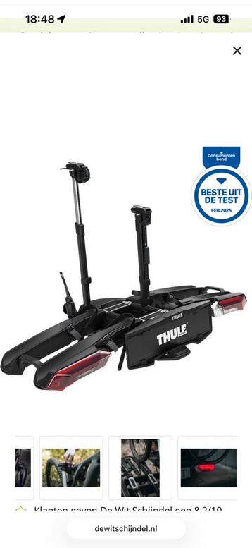 Fietsendrager thule Epos 2 beschikbaar voor biedingen