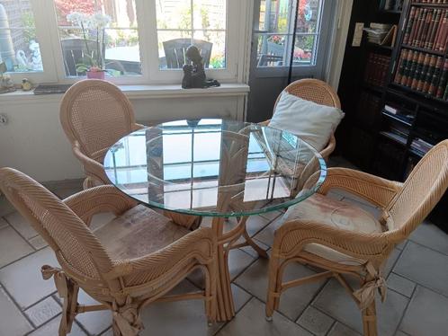 Tafel stoelen, Huis en Inrichting, Tafels | Eettafels, Zo goed als nieuw, 100 tot 150 cm, 100 tot 150 cm, Vier personen, Rond