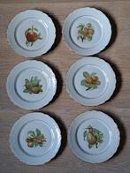6 assiettes vintage  motif fruit, Enlèvement ou Envoi