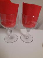 2 limonade glazen top bronnen, Verzamelen, Ophalen of Verzenden