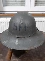 WO2 - Engelse ZUCKERMAN-helm uit 1941., Verzamelen, Militaria | Tweede Wereldoorlog, Overige soorten, Ophalen of Verzenden, Helm of Baret