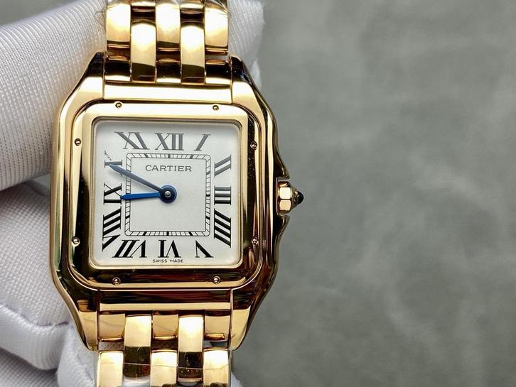 Cartier panthere -goud/zilver, Handtassen en Accessoires, Horloges | Dames, Zo goed als nieuw, Goud, Ophalen