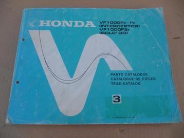 Parts Catalogue De Pieces Honda VF1000F/F2 Bol D'or beschikbaar voor biedingen