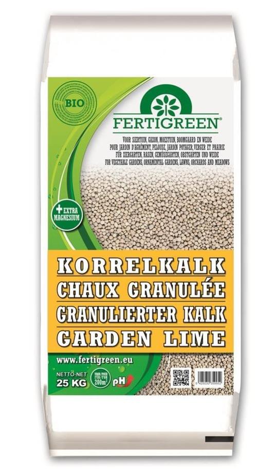 FERTIGREEN KORRELKALK 25 kg * 10 + 1 gratis, Jardin & Terrasse, Terre & Fumier, Autres types, Enlèvement