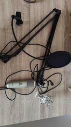 Microphone + stand, Muziek en Instrumenten, Ophalen, Gebruikt, Studiomicrofoon