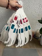 Gekleurde 3D bril - rood/blauw - 55 stuks -dik papier|karton, Ophalen, Zo goed als nieuw, Blauw