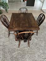 Tafel met 4 stoelen, Antiek en Kunst, Antiek | Meubels | Tafels, Ophalen