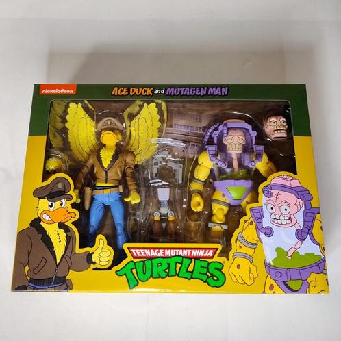 Teenage Mutant Ninja Turtles - Ace Duck & Mutagen Man | Neca, Verzamelen, Poppetjes en Figuurtjes, Zo goed als nieuw, Ophalen of Verzenden