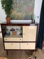 Vintage vitrinekast, Ophalen, 100 tot 150 cm, Met deur(en), Zo goed als nieuw