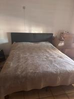 Leren bed, Ophalen, Zo goed als nieuw, Zwart