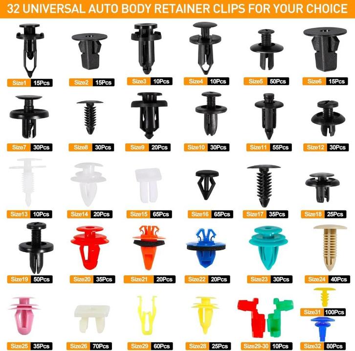 GUHAOOL klinknagels voor auto 1250 stuks GRATIS LEVERING, Auto diversen, Autogereedschap, Nieuw, Verzenden