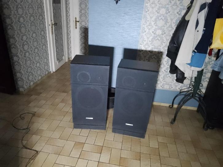 jamo/ cbm luidsprekers, Audio, Tv en Foto, Luidsprekerboxen, Gebruikt, Front, Rear of Stereo speakers, 60 tot 120 watt, Jamo, Ophalen