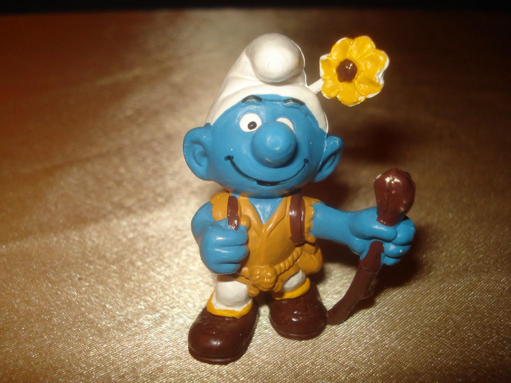 SCHTROUMPFS 20041 Schtroumpf Randonneur Années 80's - Rare, Collections, Schtroumpfs, Enlèvement ou Envoi, Neuf, Différents Schtroumpfs