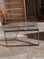 Glazen salontafel, Huis en Inrichting, Tafels | Salontafels, Ophalen, Zo goed als nieuw, Glas