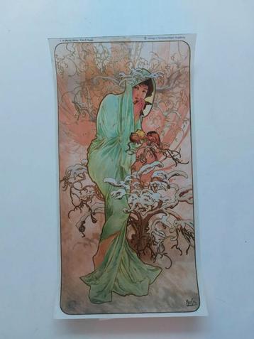 Alphonse Mucha - Hiver - Photo de D.Kusak, Enlèvement ou Envoi