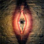 Vintage Val Saint Lambert kristalglazen wandlamp., Ophalen of Verzenden, Zo goed als nieuw