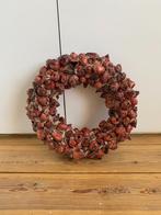 Decoratieve krans | Ø 35 cm | Bordeauxrode bloemknoppen, Nieuw, Ophalen of Verzenden