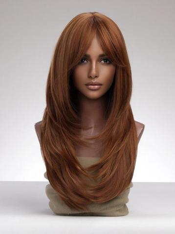 Perruque longue couleur cuivre, cheveux ombrés, Enlèvement ou Envoi, Neuf, Perruque ou Extension de cheveux