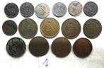 Lot de 1 centime et 2 centimes différents (lot 1), Timbres & Monnaies, Envoi, Monnaie en vrac, Autre