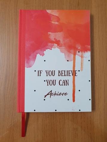 Schrift A5 Gelijnd - If you believe you can Achieve