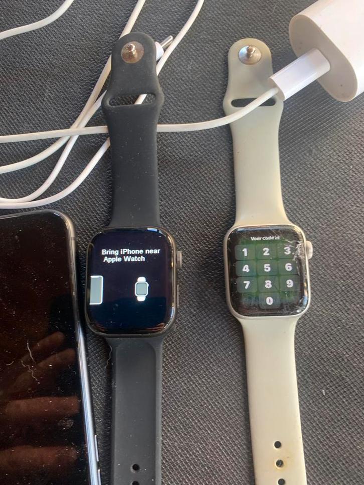 Voor onderdelen, Handtassen en Accessoires, Smartwatches, Gebruikt, Zwart, Ophalen