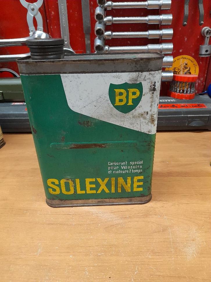 oude solexine BP 2-takt lege oliekan, Verzamelen, Merken en Reclamevoorwerpen, Gebruikt, Overige typen, Verzenden