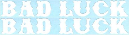 Bad Luck sticker set #6, Motoren, Accessoires | Stickers, Verzenden