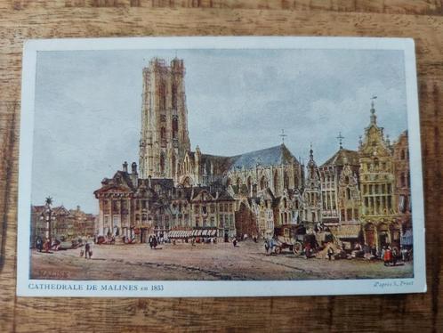 Postkaart stad Mechelen 1833, Verzamelen, Postkaarten | België, Ongelopen, Antwerpen, 1940 tot 1960, Ophalen of Verzenden