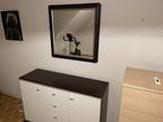 Commode met spiegel kleuren wit en zwart, Huis en Inrichting, Ophalen, Gebruikt, 100 tot 150 cm, 25 tot 50 cm