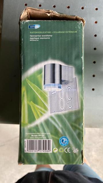 Buitenverlichting sencys opwaardse wandlamp inox beschikbaar voor biedingen