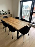 Massief eiken tafel, Huis en Inrichting, Tafels | Eettafels, Ophalen, Eikenhout, 50 tot 100 cm, Zo goed als nieuw