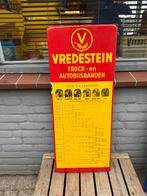 VREDESTEIN banden emaille reclamebord, Ophalen of Verzenden, Gebruikt, Reclamebord