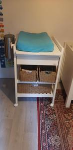 Table à langer sur roue avec rangements et poubelle, Kinderen en Baby's, Kinderkamer | Tafels en Stoelen, Ophalen, Gebruikt