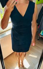 Marine blauw zomerkleedje V-hals, Maat 38/40 (M), Blauw, Vila, Ophalen of Verzenden