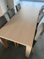 Eettafel met 6 stoelen, Maison & Meubles, Tables | Tables à manger, Comme neuf, Rectangulaire, 50 à 100 cm, Enlèvement