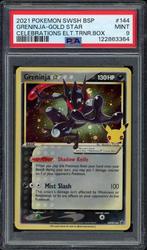 Greninja [Gold Star] PSA 9 - SWSH144 - Sword & Shield Promo, Hobby en Vrije tijd, Verzamelkaartspellen | Pokémon, Ophalen of Verzenden
