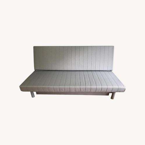 Zetelbed Ikea Lovas, Huis en Inrichting, Slaapkamer | Slaapbanken, Gebruikt, 140 cm, 200 cm, Twijfelaar, Grijs, Ophalen