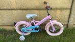 Meisjes fiets Supersuper/14 inch, Fietsen en Brommers, Fietsen | Kinderfietsjes, Ophalen, Zijwieltjes, Gebruikt, Minder dan 16 inch